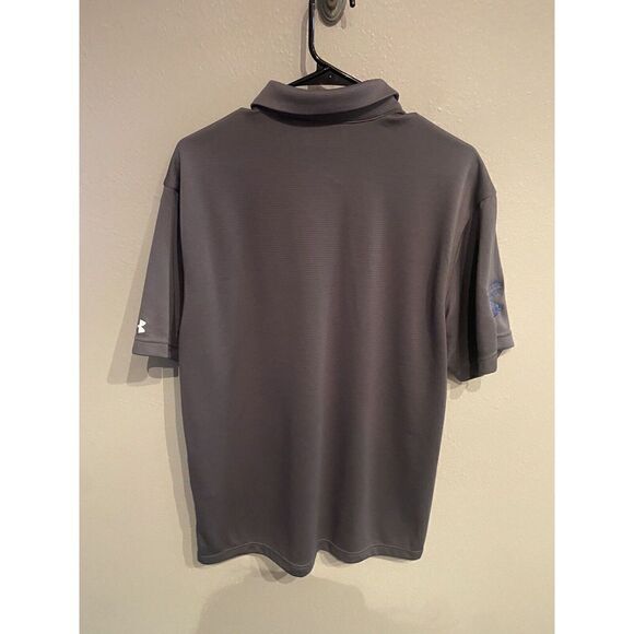 Under Armour Mens Large Golf Polo Gray Performance New - Picture 4 of 8